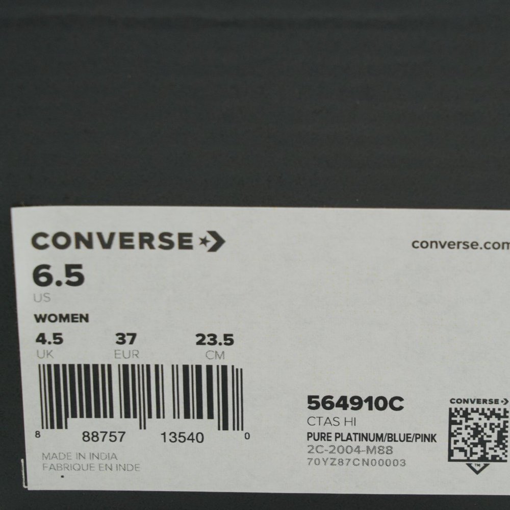 Converse Chuck Taylor All Star Hi Platinum Shoes - Picture 11 of 11